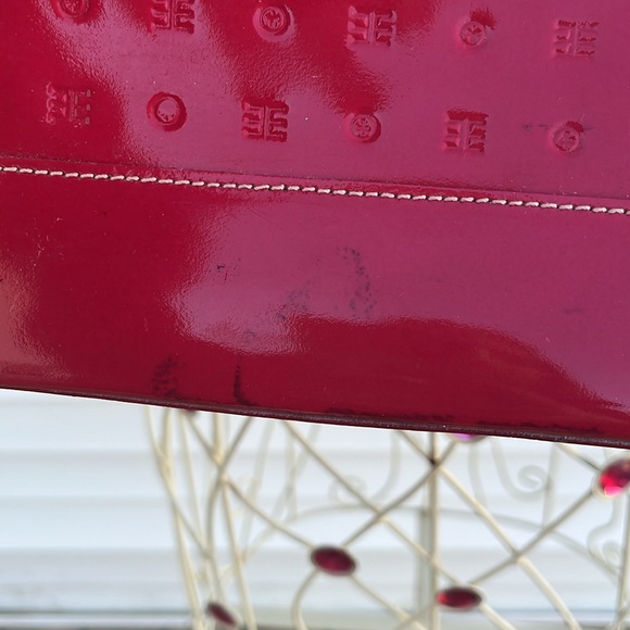 Arcadia, large patent leather red tote - Picture 6 of 10